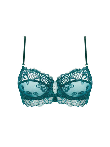 Sujetador balconette Sublime en dentelle vert princesse