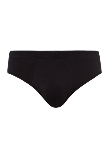 Slip cintura alta Cotton Superior negro