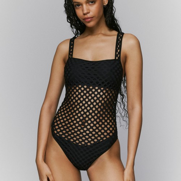 Bañador escote barco Holt negro