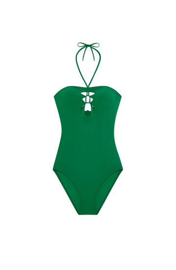 Bañador escote bañera Lalia jade