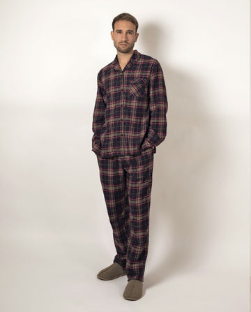 Pijama hombre Plaid largo cuadros