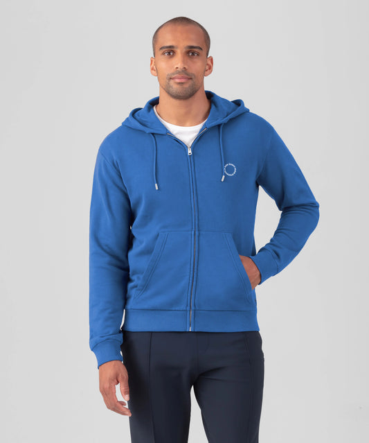 Sudadera con cremallera Eyelet fiord blue