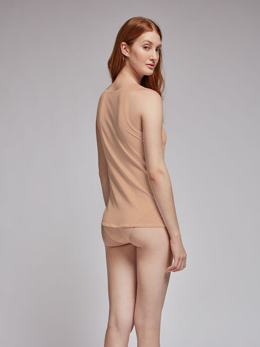 Camiseta tirantes nude