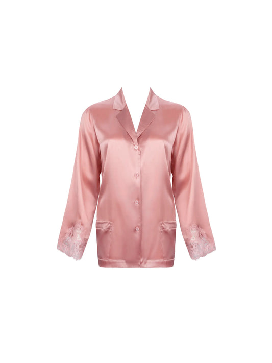 Camisa pijama Splendeur Soie rosa