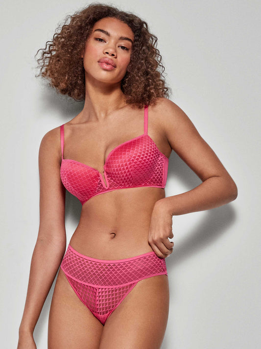 Braguita brasileña Geometric fucsia