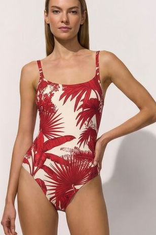 Bañador almohadillas Palmaria creme rouge