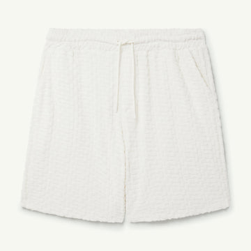 Pantalón corto terry burle ivory