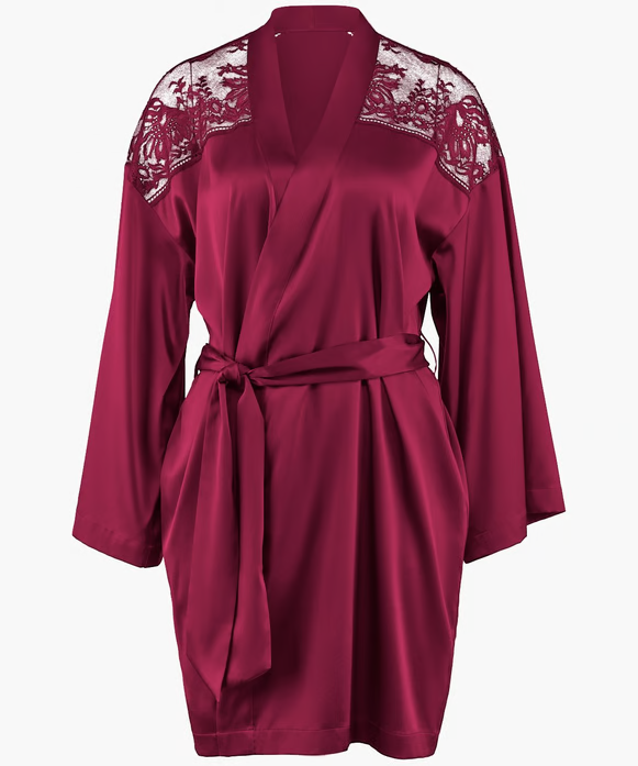 Kimono Midnight Whisper crimson red