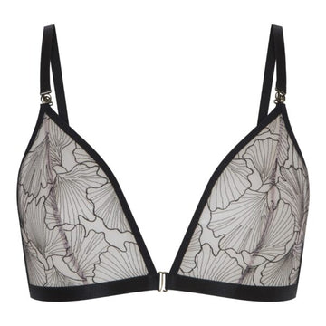 Bralette negro efecto tattoo