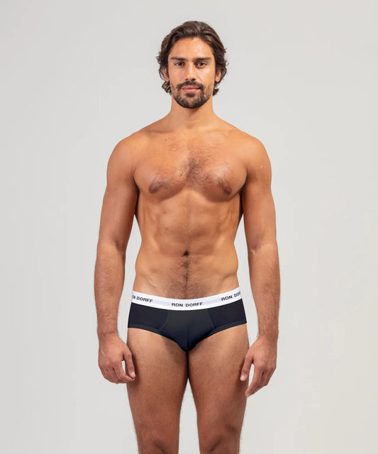 Slip x3 Y-Front blanco/azul/negro