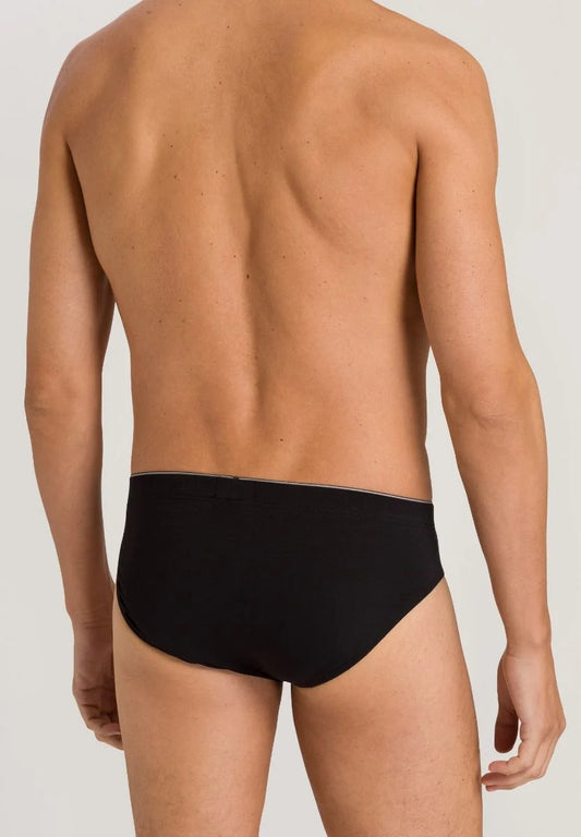 Black Cotton Superior high waist briefs