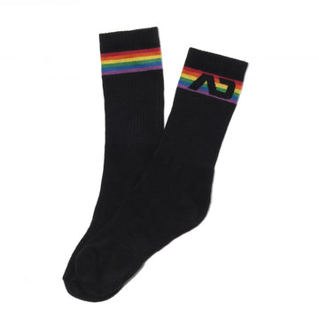 Rainbow socks black