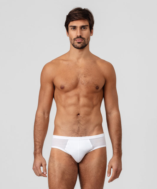 Slip Y-Front Mesh blanco