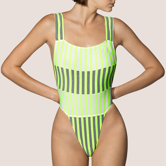 Bañador Perriand neon yellow