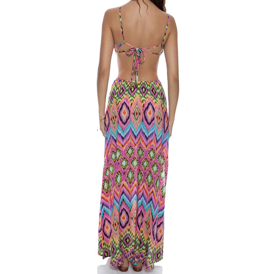 Vestido cut out Miami Sorbet multicolor