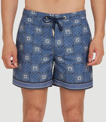 Bañador short Telha Print Navy