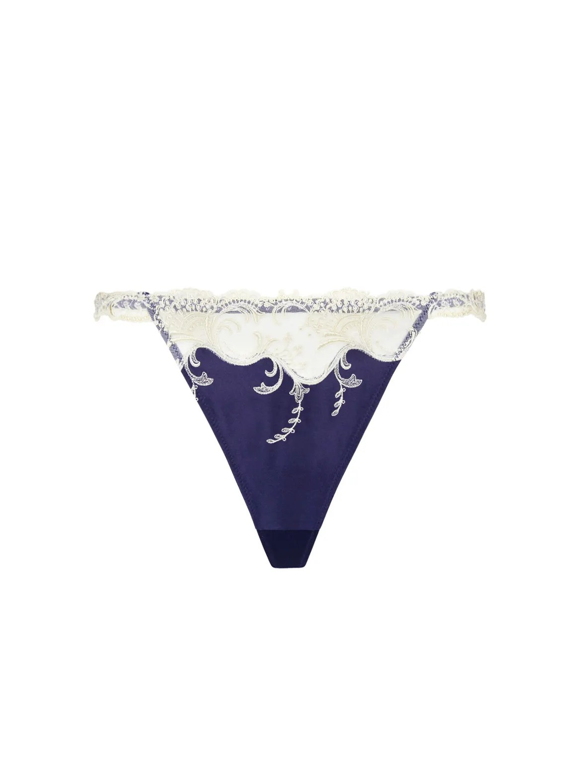 Tanga Splendeur soie marino