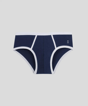 Slip Y-Front navy/blanco