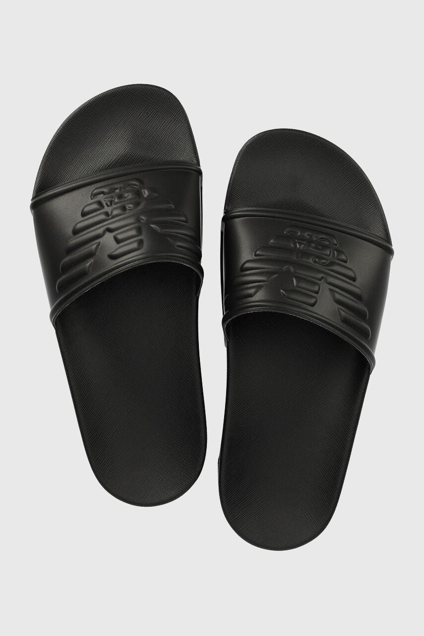 Leather shoes black beachwear