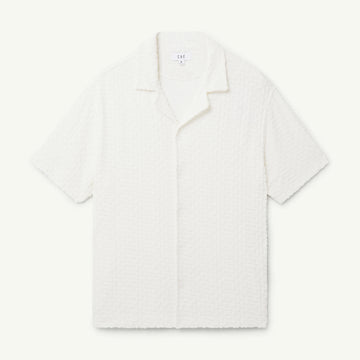 Camisa manga corta Terry ivory