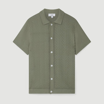 Polo knitted sage salvia