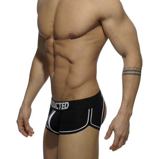 Boxer doble piping bottomless negro