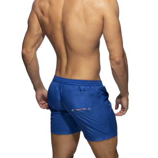 Basic swim long short royal blue