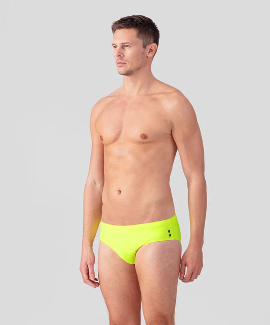 Slip bañador amarillo fluor