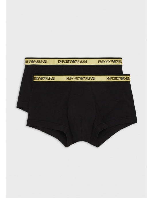 Pack 2 boxer negro/oro