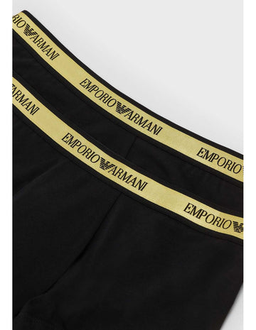 Pack 2 boxer negro/oro