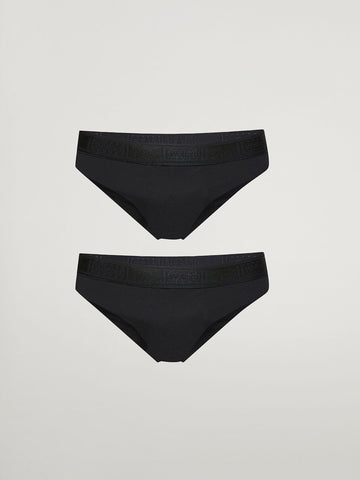 PACK 2 SLIP PURE BRIEF NEGRO