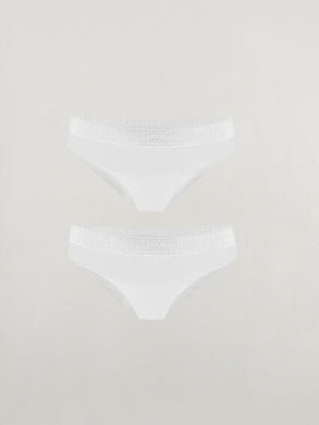 PACK 2 SLIP PURE BRIEF BLANCO