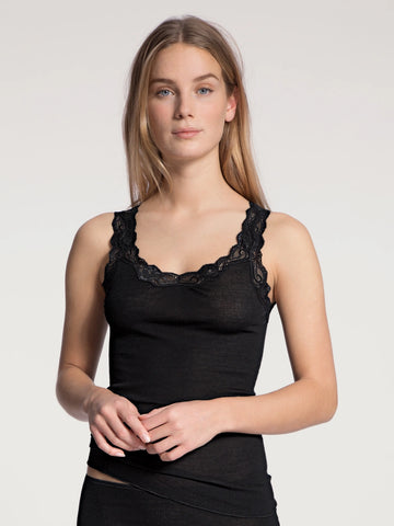 Top tirante encaje Richesse Lace negro