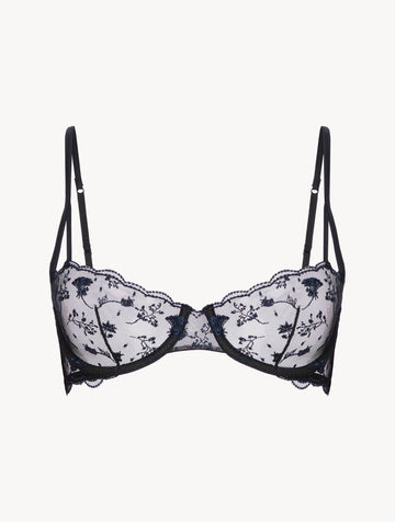 Sujetador balconette Midnight Botanica negro