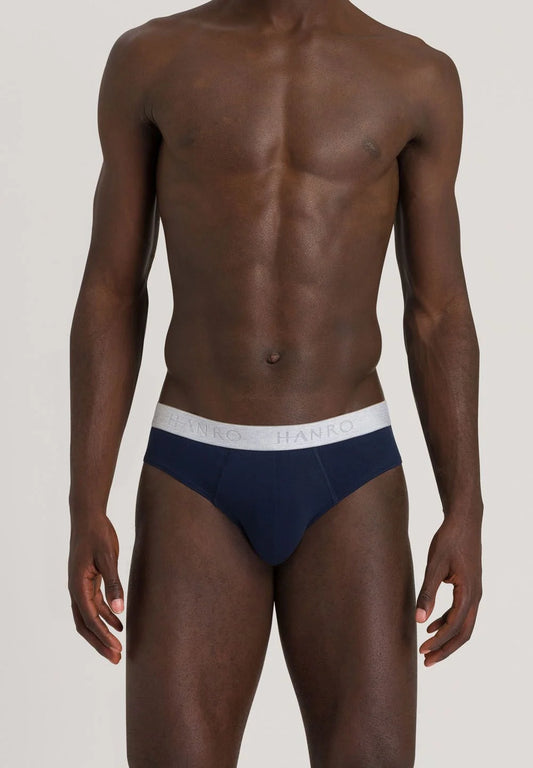 Pack 2 slip Cotton Essentials light melange/deep navy