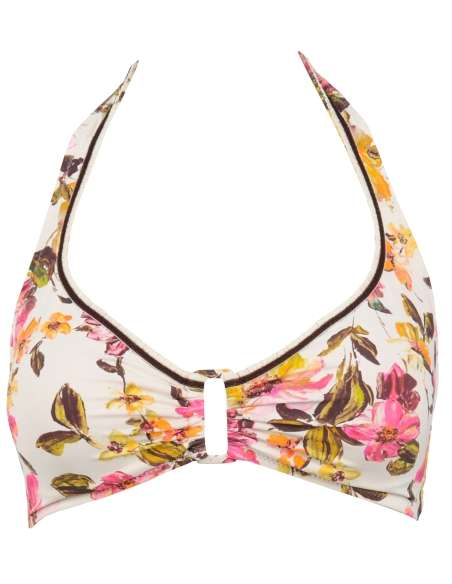 Top biquni halter Ceram estampado