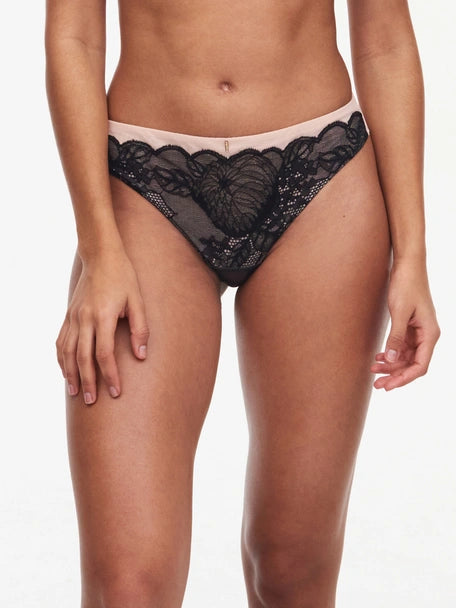 Tanga Midnight Flowers negro