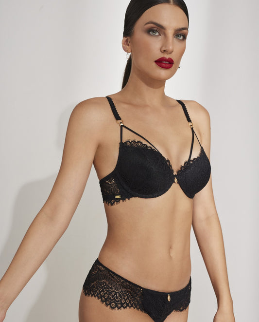 Sujetador push-up Davinia negro