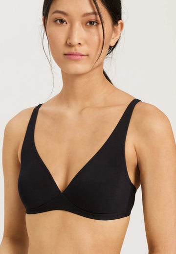Cotton Sensation soft cup bra in black