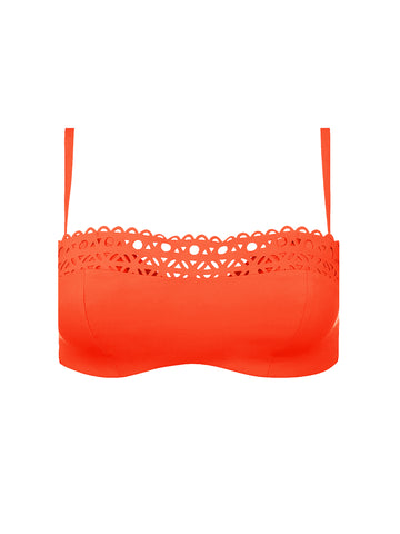 Top biquini bandó Ajourage Couture naranja