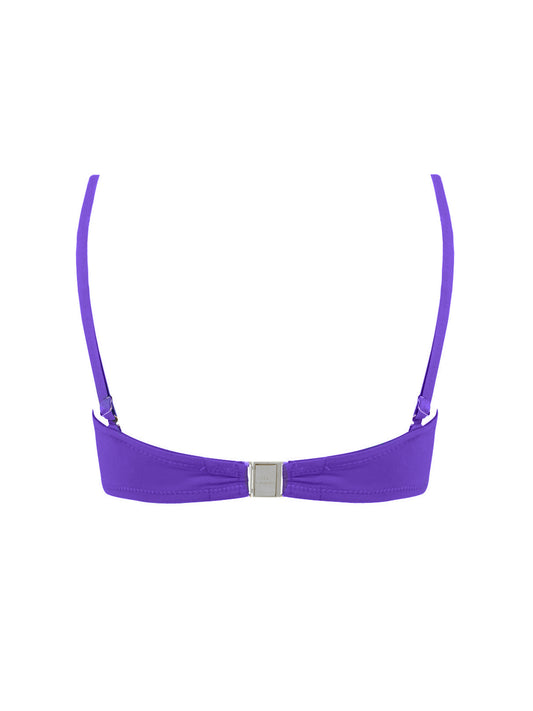 Top biquini bandó Ajourage Couture morado