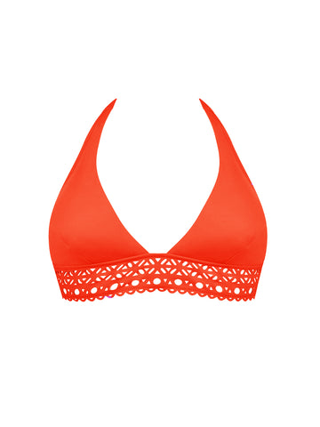 Top biquini Ajourage Couture naranja