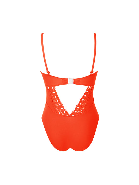 Bañador bando Ajourage Couture naranja