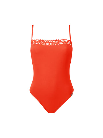 Bañador bando Ajourage Couture naranja