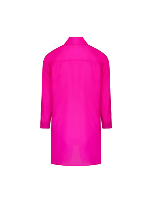 Camisa seda/algodón Grace Infinie fucsia