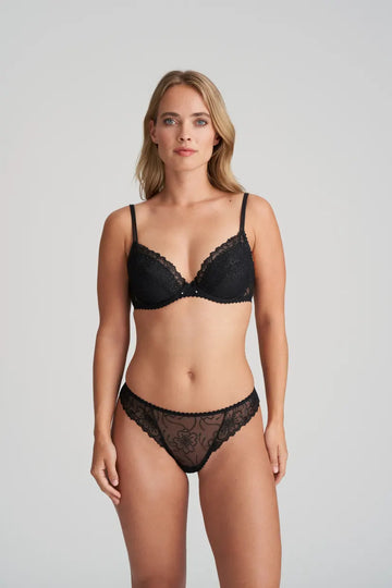 Jane black push-up bra
