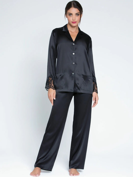 Camisa pijama Splendeur Soie negro