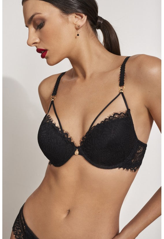 Sujetador push-up Davinia negro