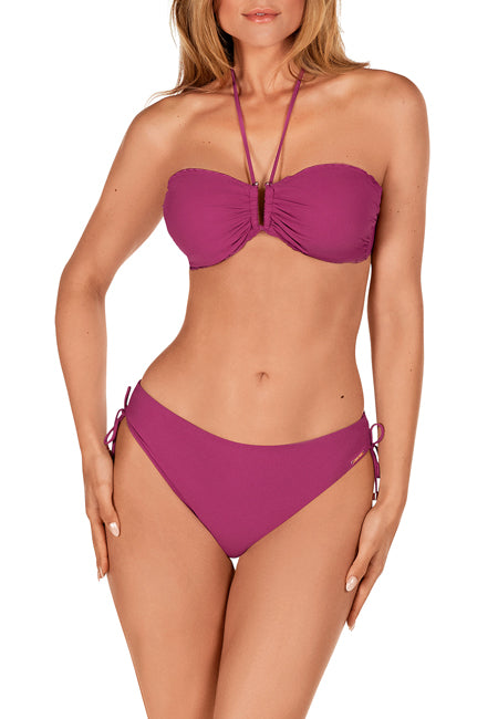 Bikini set bandeau copa E rosa