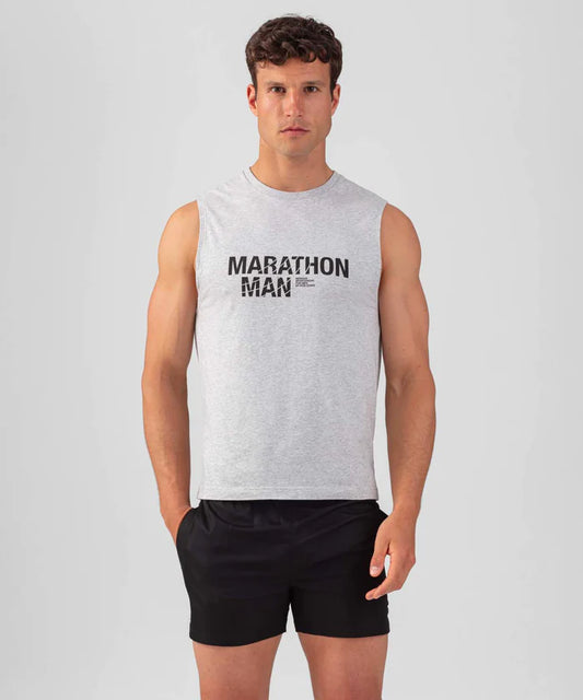 Camiseta sin manga Marathon gris